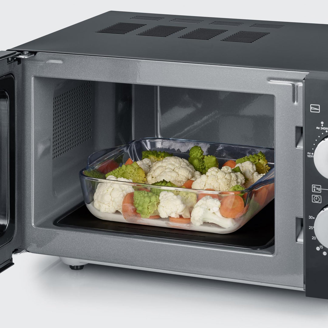 Severin - Mikrovågsugn 800W med keramisk bottenplatta & grillfunktion MW 7762