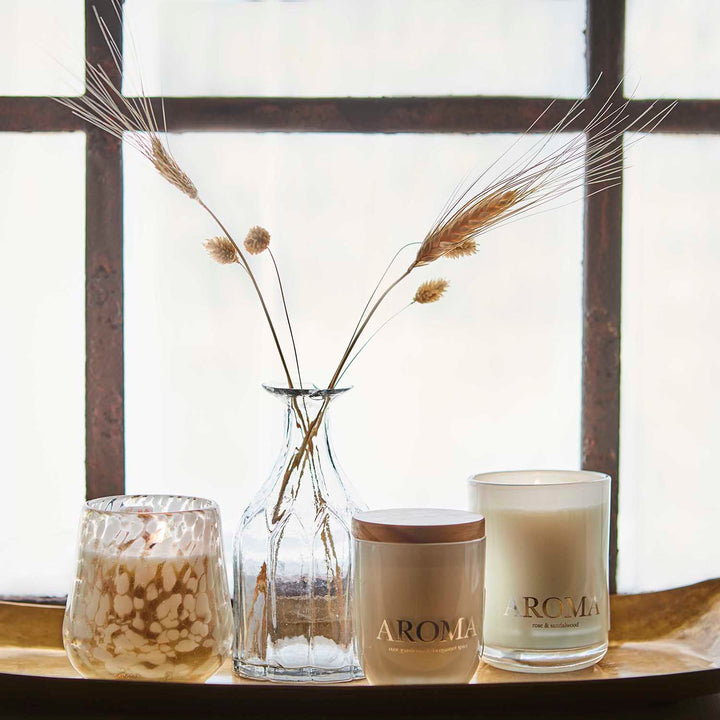 Affari of Sweden - AROMA Doftljus M Coconut & lime, Brun/vit